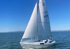 Richard vonEhrenkrook's 'Can O'Whoopass' pictured sailing in San Pablo Bay. 