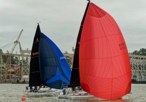 A grey day doesn't do anything to dampen the fun of the Great Vallejo Race. 