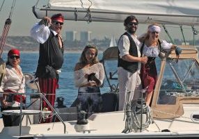 Pirates starting the Baja Ha-Ha.