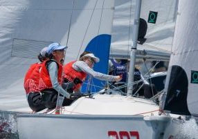StFYC's women's team racing team won NYYC's Women's 2v2 Team Race Championship for the third consecutive year. 