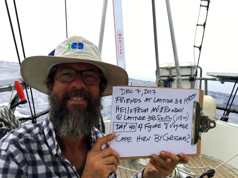 Randall Reeves holding sign