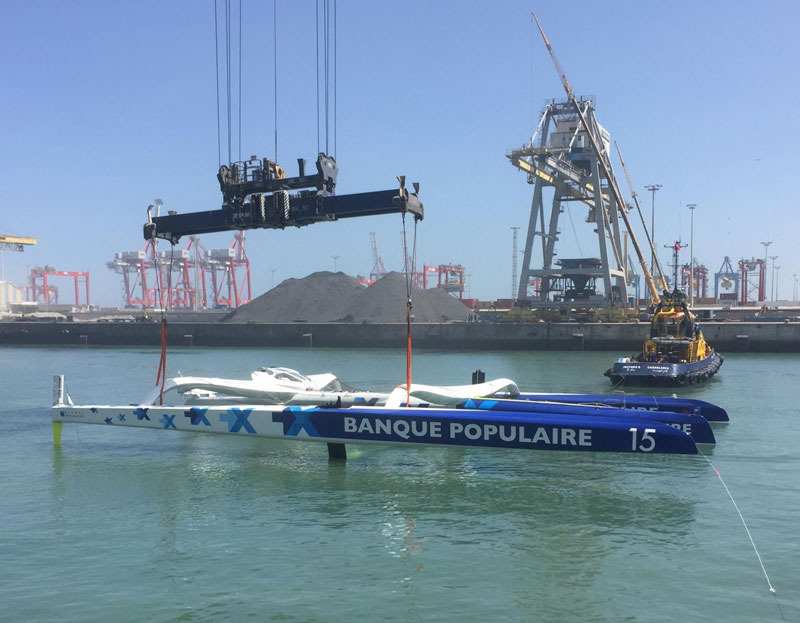 trimaran capsized